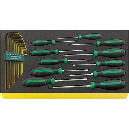 STAHLWILLE TOOLS DRALL+ set of screwdrivers i.TCS inlay No.TCS WT 4622-4650 -tray20-pcs. 96830122